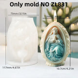 3D Páscoa Jesus Ovo Vela Molde, Molde De Silicone, Molde Virgem Maria, Resina Jesus Ovo, Moldes De Gesso, Presente De Páscoa, Novo, 2024