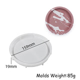 Concreto Redondo Silicone Molde Prato De Resina, Placa Fazendo Moldes, Painel De Exibição De Jóias DIY, Armazenamento De Gesso, Molde Coaster, 15-30cm