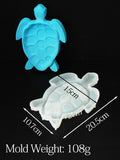 Sea Turtle Silicone Mold para DIY Pad, Epóxi Resina Coaster, Home Decor Ornamentos, DIY Gesso Argila, Resina UV