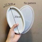 Molde De Silicone Para Fazer Bancada De Concreto E Bandeja De Vaidade, DIY Dispenser Garrafas Organizadores Bandeja, Vela Trinkets Titular Moldes