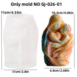 3D Virgem Maria Deusa Embring Menino Silicone Molde, Coração Anjo, Cimento Concreto Gesso Moldes, Dia das Mães Presente, Ação de Graças