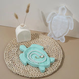 Sea Turtle Silicone Mold para DIY Pad, Epóxi Resina Coaster, Home Decor Ornamentos, DIY Gesso Argila, Resina UV