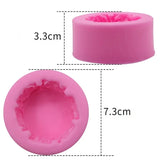 Rose Flower Shaped Silicone Candle Mold, Fondant Moldes, Handmade Soap Clay Mold, Bolo De Cozimento, Presente De Casamento, Ferramentas De Decoração, Grau Alimentar